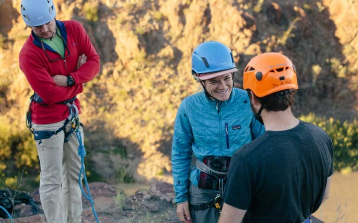 rock climbing outdoor leadership course